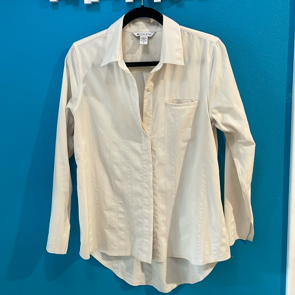 Creamy white Athleta blouse